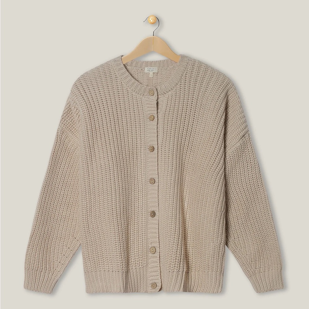 NWT The Simple Folk THE CHUNKY KNIT CARDIGAN Oatmeal